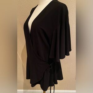 INC faux wrap ladies flared sleeves size XL